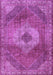 Machine Washable Persian Purple Traditional Area Rugs, wshtr2256pur