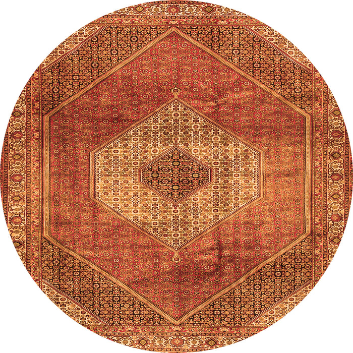 Square Persian Orange Traditional Rug, tr2256org