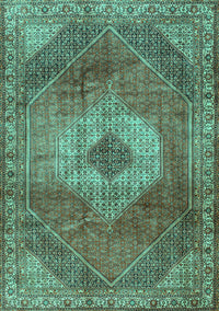 Persian Turquoise Traditional Rug, tr2256turq