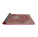 Sideview of Traditional Fire Brick Red Persian Rug, tr2257