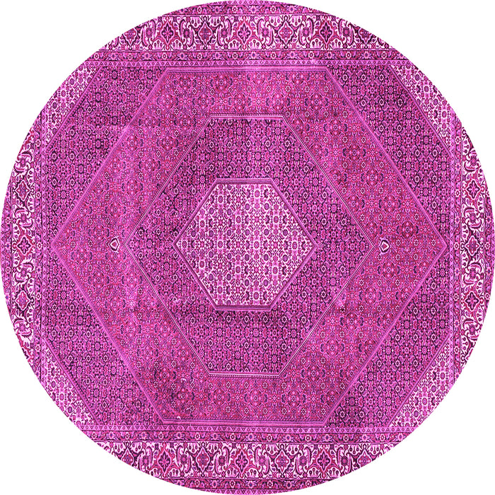 Round Persian Pink Traditional Rug, tr2257pnk