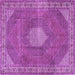 Square Persian Purple Traditional Rug, tr2257pur