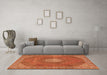 Machine Washable Persian Orange Traditional Area Rugs in a Living Room, wshtr2257org