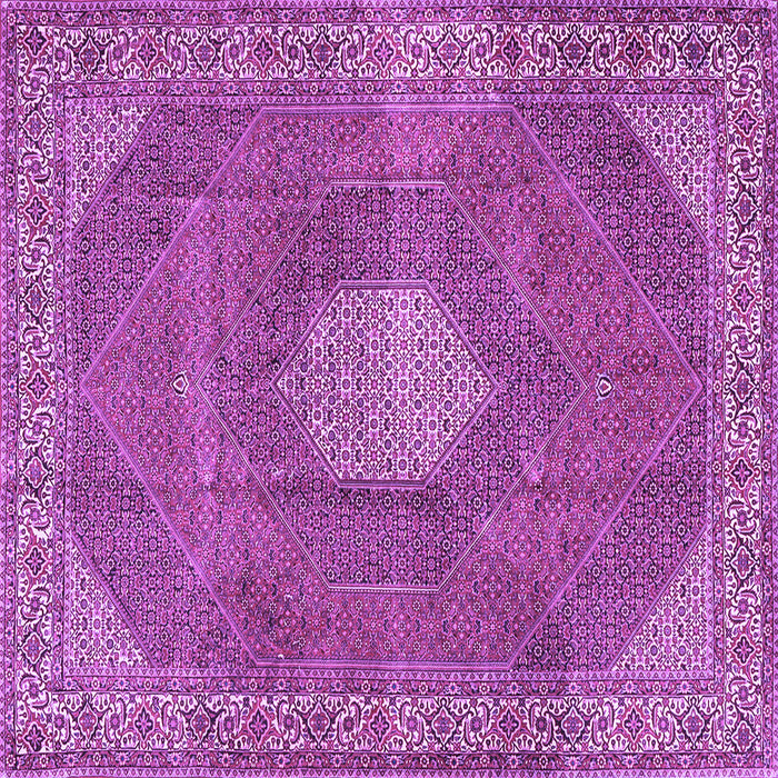 Square Machine Washable Persian Purple Traditional Area Rugs, wshtr2257pur