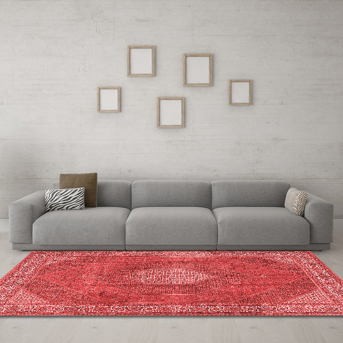 Traditional Red Washable Rugs