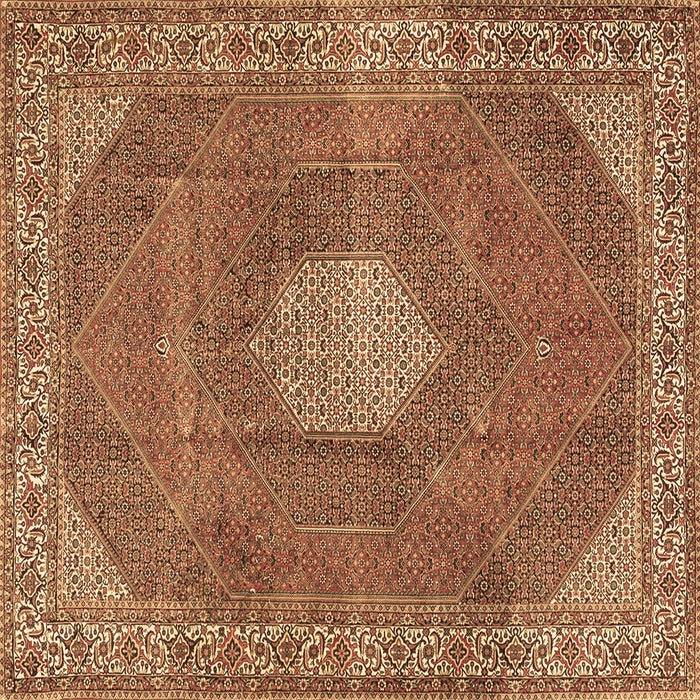 Square Persian Brown Traditional Rug, tr2257brn
