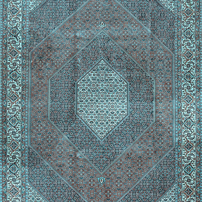 Machine Washable Persian Light Blue Traditional Rug, wshtr2257lblu