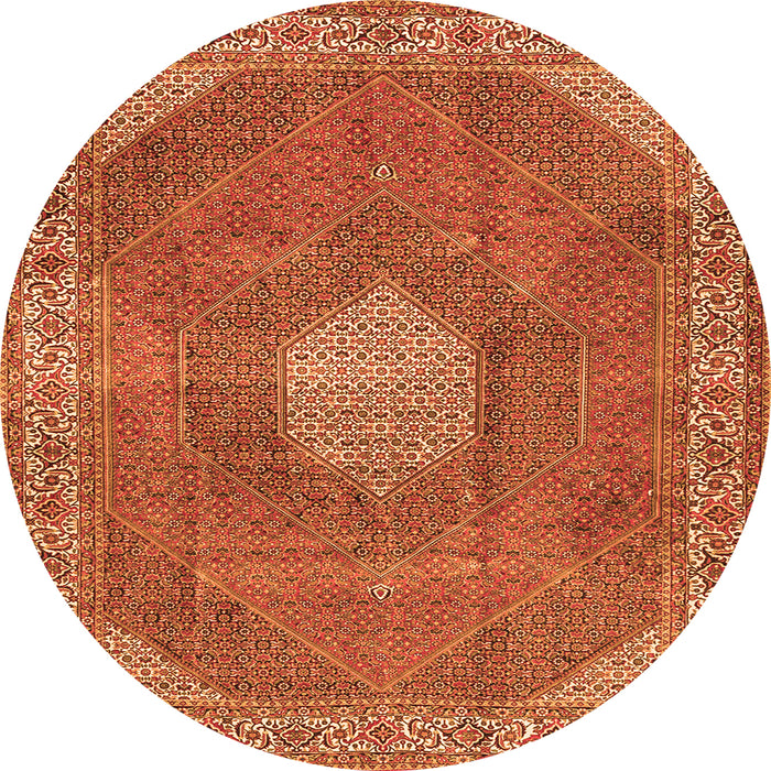 Square Persian Orange Traditional Rug, tr2257org