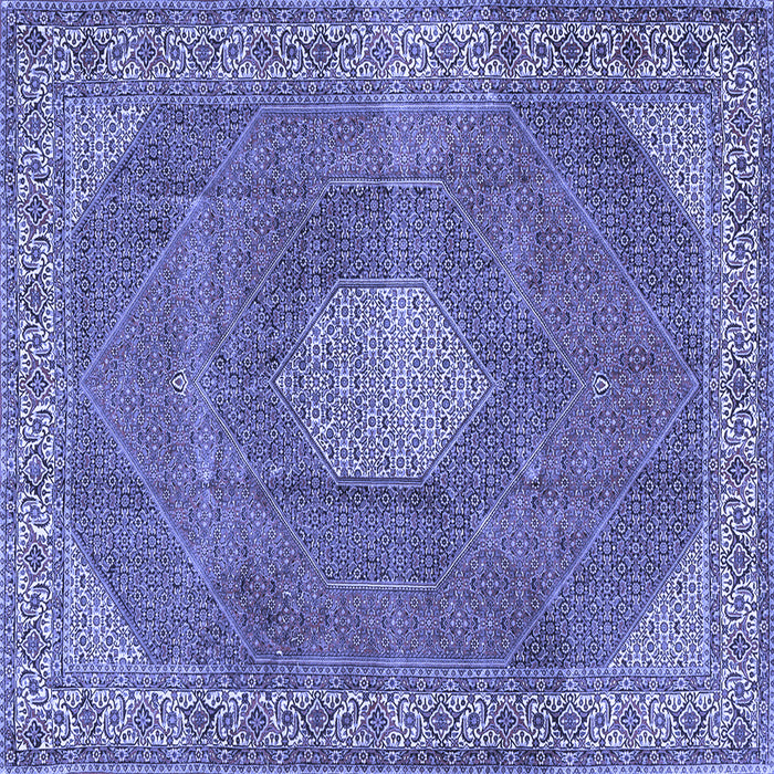 Square Persian Blue Traditional Rug, tr2257blu