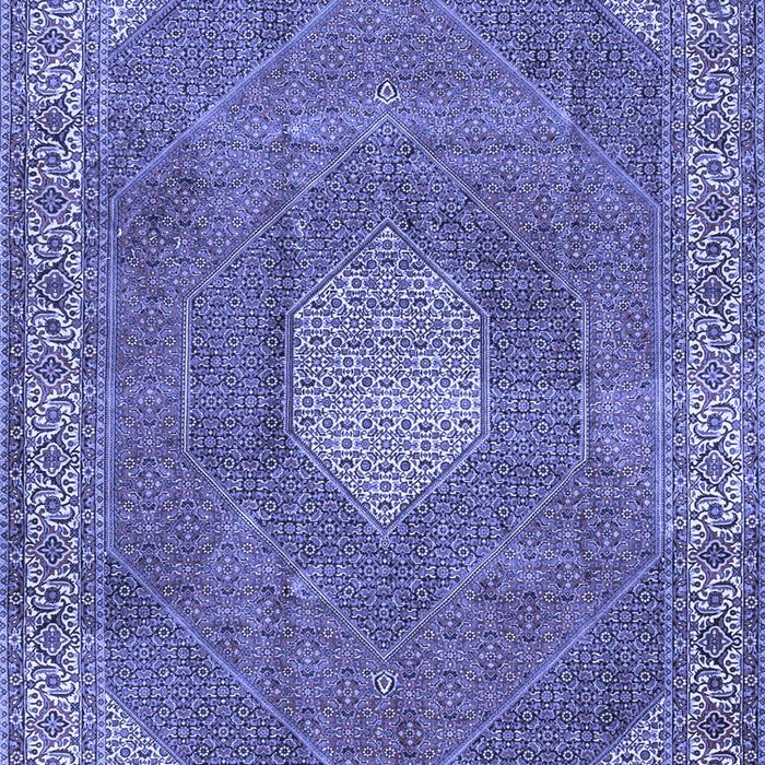Machine Washable Persian Blue Traditional Rug, wshtr2257blu