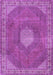 Machine Washable Persian Purple Traditional Area Rugs, wshtr2257pur