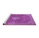 Sideview of Machine Washable Persian Purple Traditional Area Rugs, wshtr2257pur