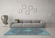 Machine Washable Persian Light Blue Traditional Rug in a Living Room, wshtr2257lblu