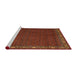 Sideview of Machine Washable Traditional Red Rug, wshtr2258