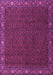 Machine Washable Persian Purple Traditional Area Rugs, wshtr2258pur