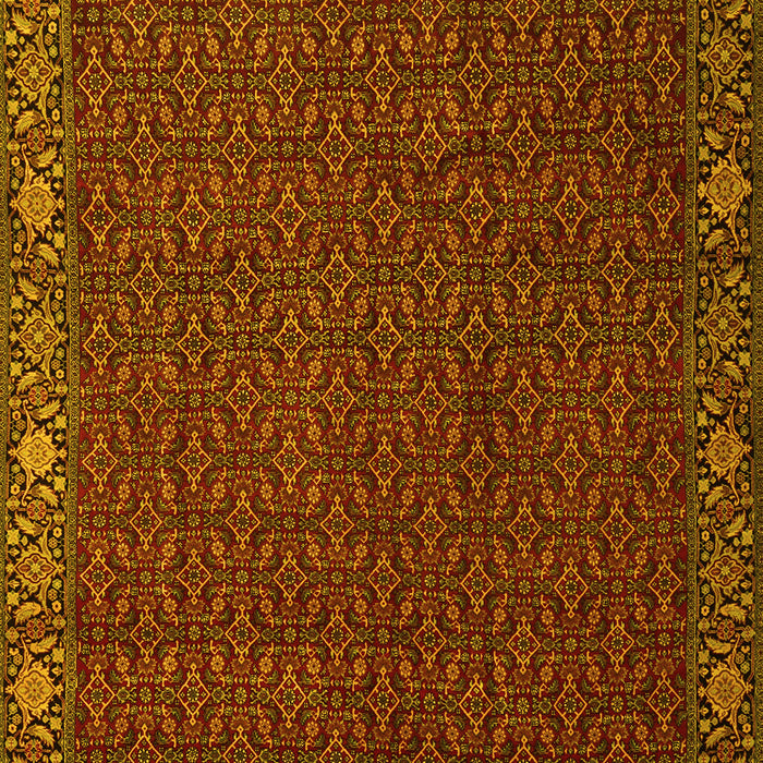 Machine Washable Persian Yellow Traditional Rug, wshtr2258yw