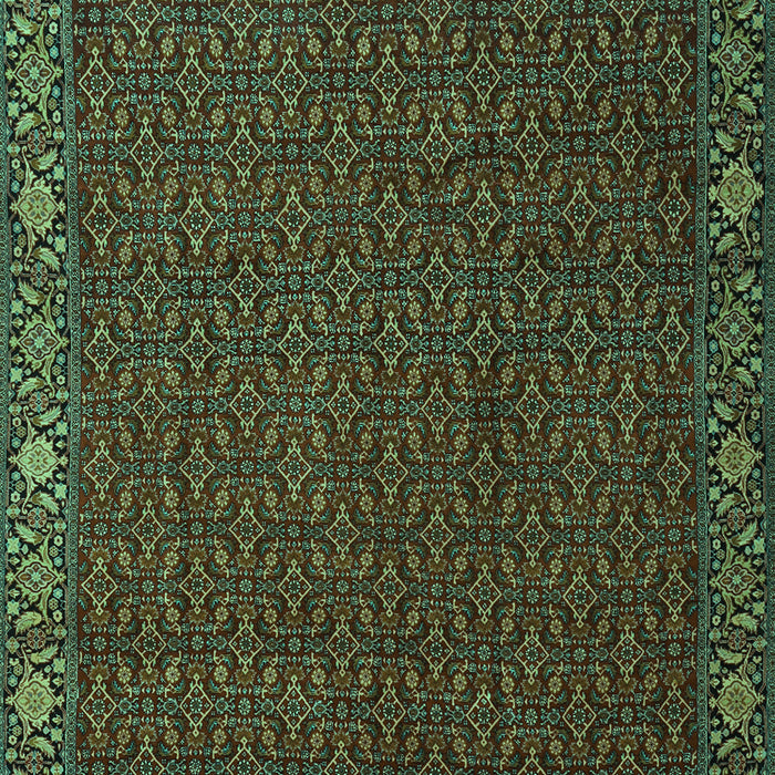 Machine Washable Persian Turquoise Traditional Area Rugs, wshtr2258turq