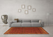 Machine Washable Persian Orange Traditional Area Rugs in a Living Room, wshtr2258org