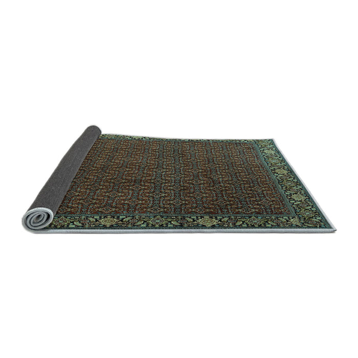 Sideview of Persian Light Blue Traditional Rug, tr2258lblu