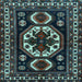 Square Persian Light Blue Traditional Rug, tr2259lblu