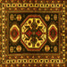 Square Persian Yellow Traditional Rug, tr2259yw