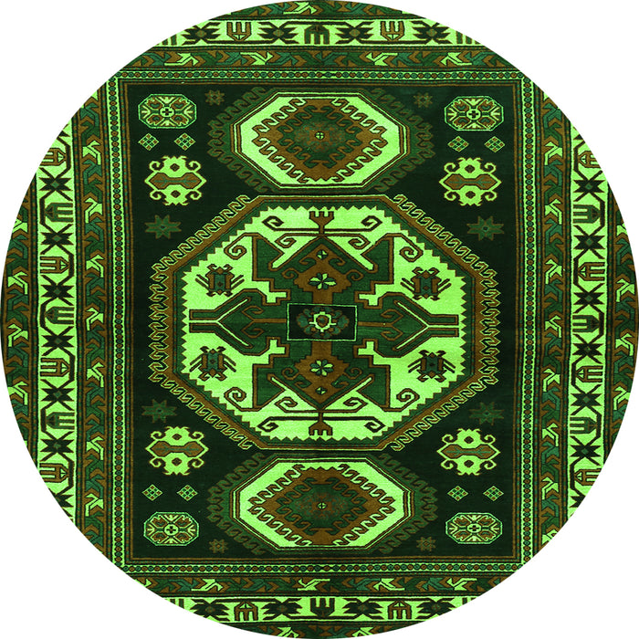 Machine Washable Persian Green Traditional Area Rugs, wshtr2259grn