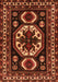 Serging Thickness of Machine Washable Persian Orange Traditional Area Rugs, wshtr2259org