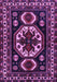 Machine Washable Persian Purple Traditional Area Rugs, wshtr2259pur