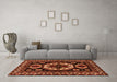 Machine Washable Persian Orange Traditional Area Rugs in a Living Room, wshtr2259org