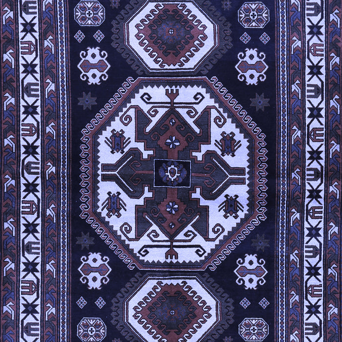 Machine Washable Persian Blue Traditional Rug, wshtr2259blu