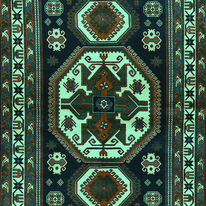Machine Washable Persian Turquoise Traditional Area Rugs, wshtr2259turq