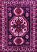 Machine Washable Persian Pink Traditional Rug, wshtr2259pnk