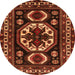 Square Persian Orange Traditional Rug, tr2259org