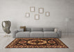 Machine Washable Persian Brown Traditional Rug in a Living Room,, wshtr2259brn