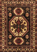 Machine Washable Persian Brown Traditional Rug, wshtr2259brn