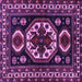 Square Persian Purple Traditional Rug, tr2259pur