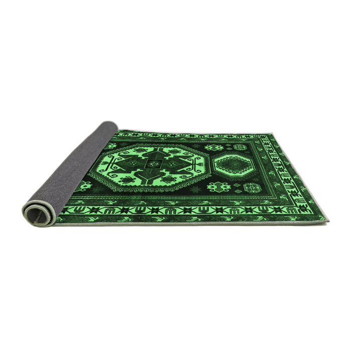 Sideview of Persian Emerald Green Traditional Rug, tr2259emgrn