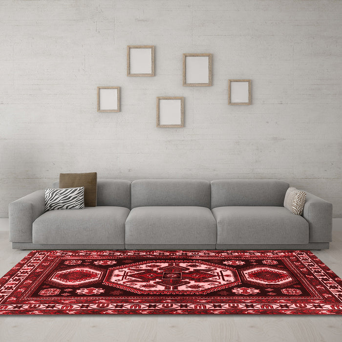 Traditional Red Washable Rugs