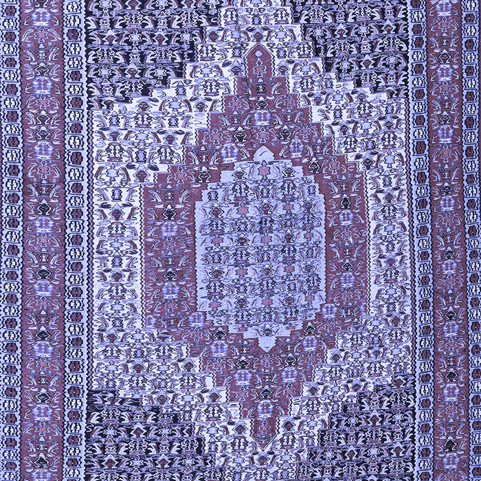 Machine Washable Persian Blue Traditional Rug, wshtr225blu