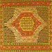 Square Persian Yellow Traditional Rug, tr225yw