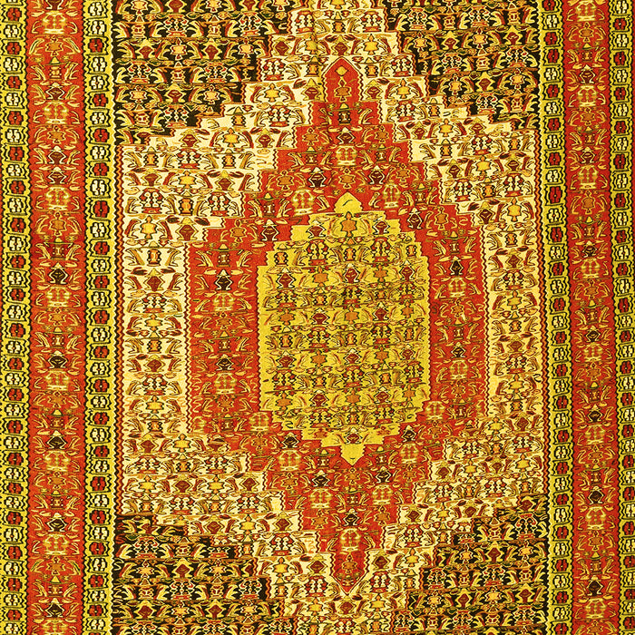 Machine Washable Persian Yellow Traditional Rug, wshtr225yw