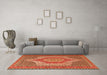 Machine Washable Persian Orange Traditional Area Rugs in a Living Room, wshtr225org