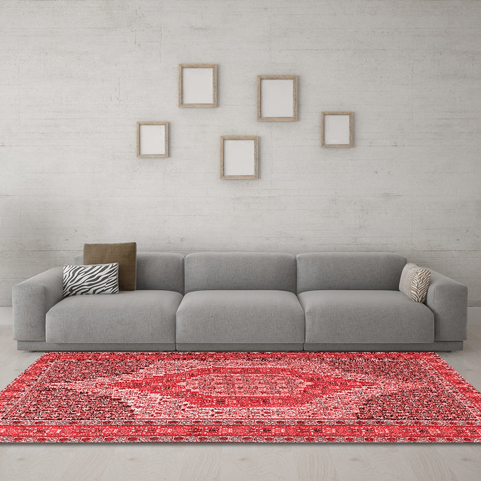 Traditional Red Washable Rugs