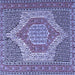 Square Persian Blue Traditional Rug, tr225blu