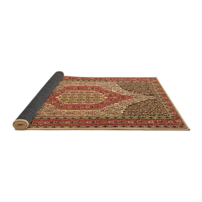 Sideview of Persian Brown Traditional Rug, tr225brn