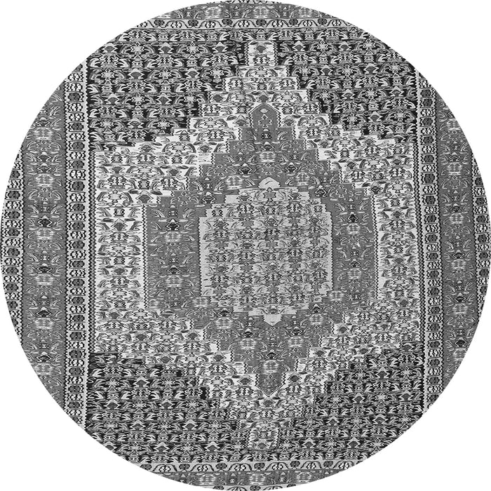 Machine Washable Persian Gray Traditional Rug, wshtr225gry