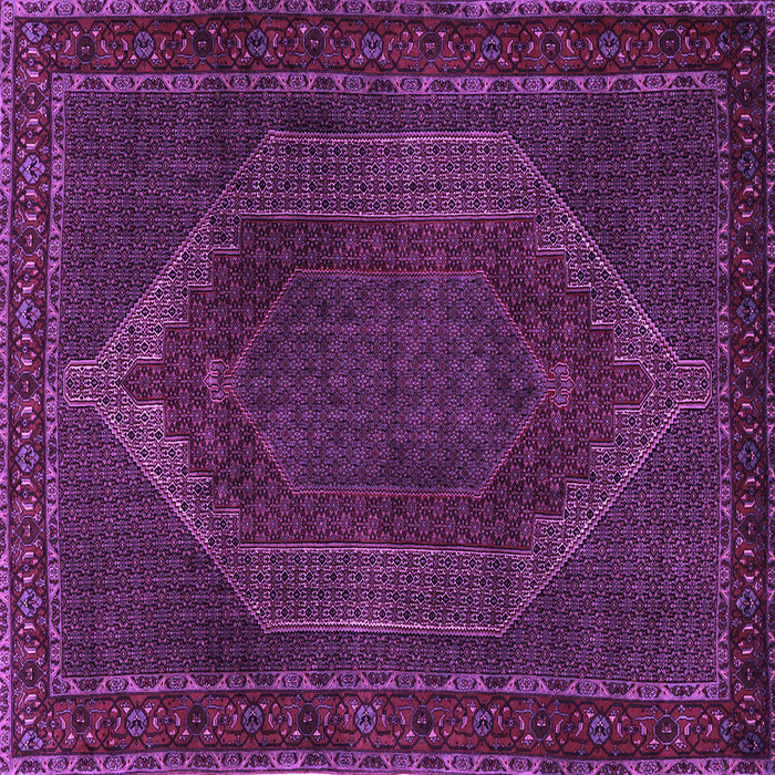 Square Machine Washable Persian Purple Traditional Area Rugs, wshtr2260pur