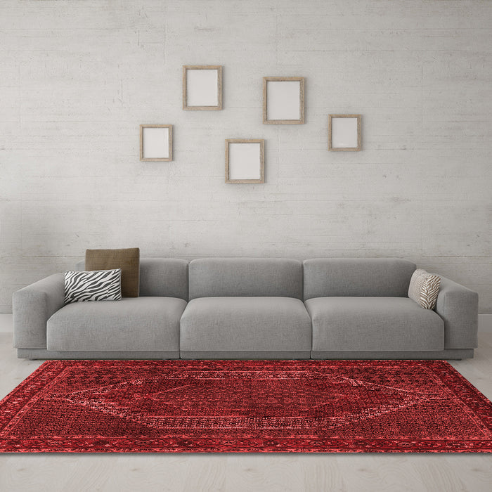Traditional Red Washable Rugs