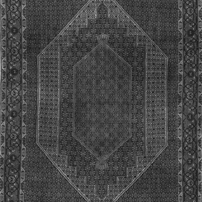 Serging Thickness of Machine Washable Persian Gray Traditional Rug, wshtr2260gry