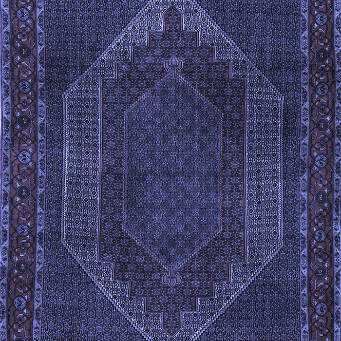 Machine Washable Persian Blue Traditional Rug, wshtr2260blu
